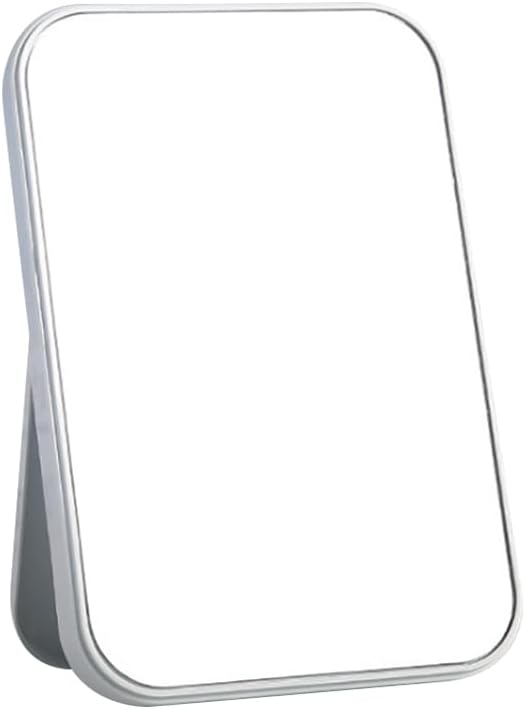 Plastic Frame Vertical Folding Vanity Mirror for Women Girls Light Green
