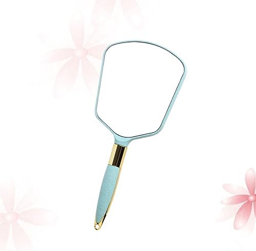 Healvian 1pc Portable Handheld Makeup Mirror with Wall Hanging