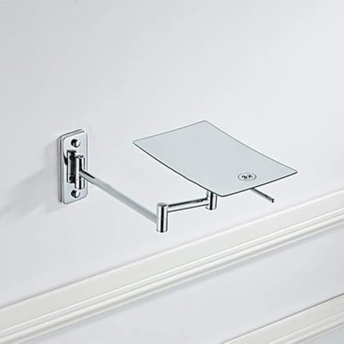 LZHIANG 3X Magnification Folding Vanity Mirror with Chrome Arms