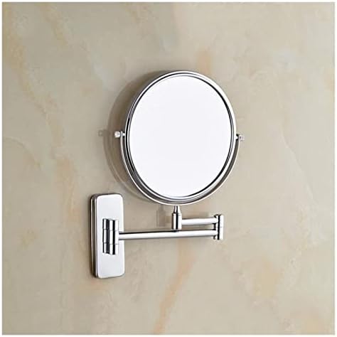 Wall-Mounted Double-Sided Folding Vanity Mirror with 7X Magnification