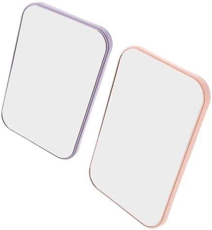 2pcs Portable Makeup Mirror with Wall Mount and Desktop Stand 1