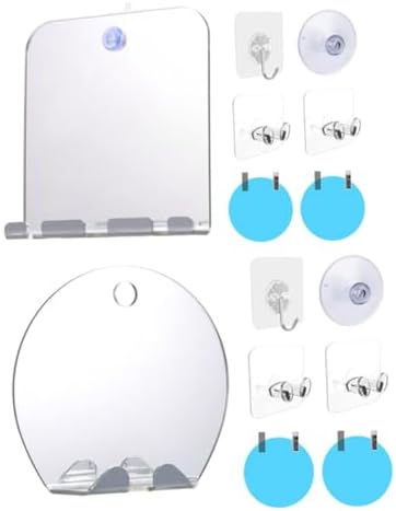 BEAHING Anti-Fog Shaving Mirror with Razor Hook