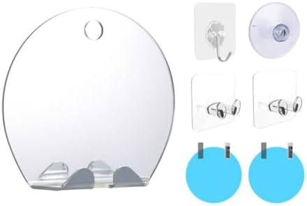 Hperu Anti-Fog Shower Mirror Shatterproof Acrylic