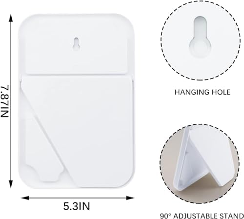 DVHOK 8-Inch Desktop Makeup Mirror with Hanging Design