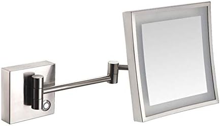 LCARY Wall Mounted Makeup Mirror with 3X Magnification and Lights