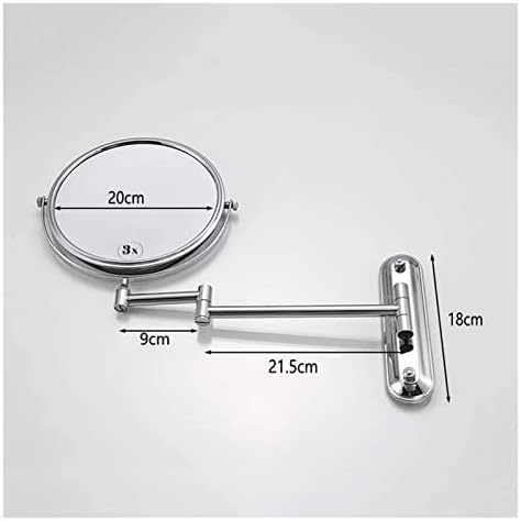YQYBF Wall-Mounted Makeup Mirror with 3X Magnification