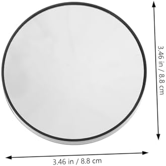 OUNONA 10x Magnifying Mirror with Suction Cups Black