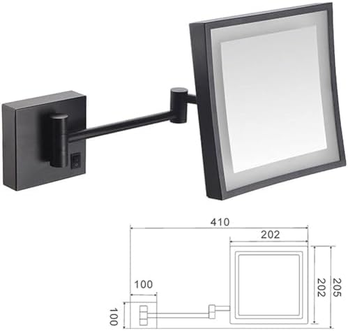 8 Inch Rechargeable LED Makeup Mirror with 3X Magnification