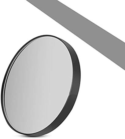 HEALLILY 5X Magnifying Mirror with Suction Cups Black
