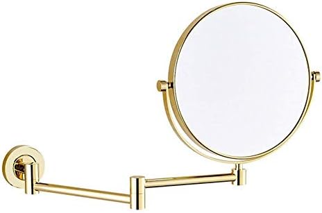 LCARY 8 Inch Double Sided Wall Mount Makeup Mirror with 10X Magnification