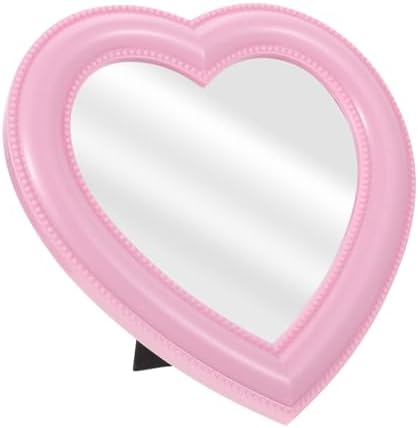 Mikinona Heart Shaped Vanity Mirror for Desk