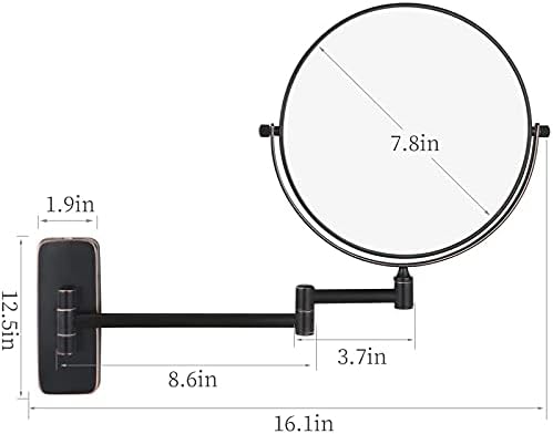 NOVOCE 8 Inch Double Sided Makeup Mirror with 7X Magnification 1