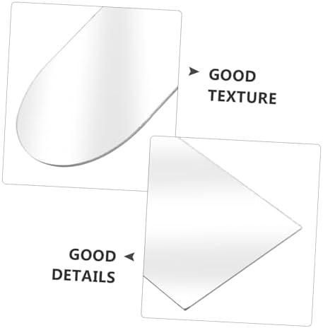 PRETYZOOM Irregular Acrylic Wall Mirror for Vanity and Dorm Use