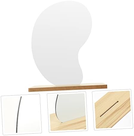 Elegant Flip Movable Makeup Mirror with LED Stand