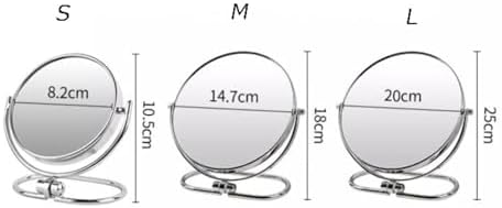 Luxury Wall-Mounted Makeup Mirror with HD Silver Plating