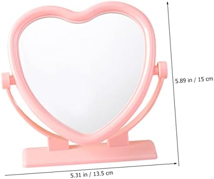 WRITWAA Heart Shaped Double Sided Vanity Mirror