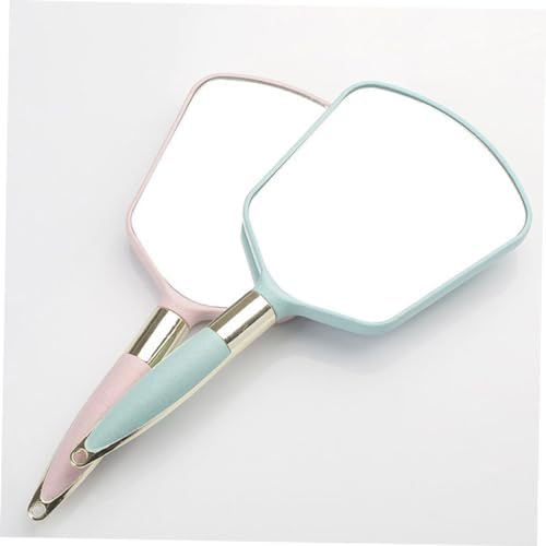 VINTORKY Ergonomic Handle Makeup Mirror Travel Portable Wall-Mounted with Hook