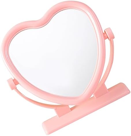 WRITWAA Heart Shaped Double Sided Vanity Mirror