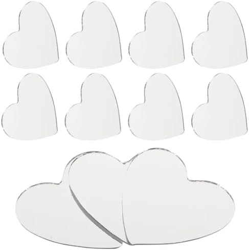 Heart-Shaped DIY Makeup Mirror with Rhinestone Frame 1