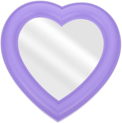 Cabilock Heart-Shaped Makeup Mirror for Vanity Wall or Desktop