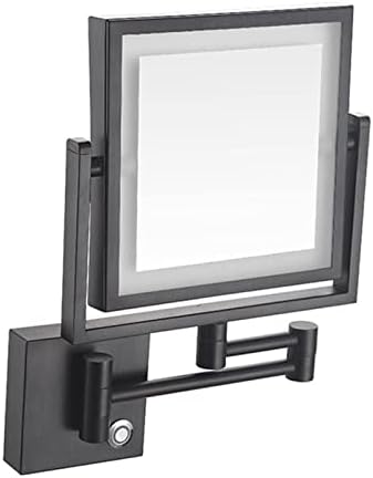 DEIHGE LED Wall Makeup Mirror with 360 Swivel
