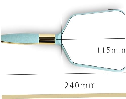 GALPADA Portable Handheld Makeup Mirror with Wall Hanging Hole Blue