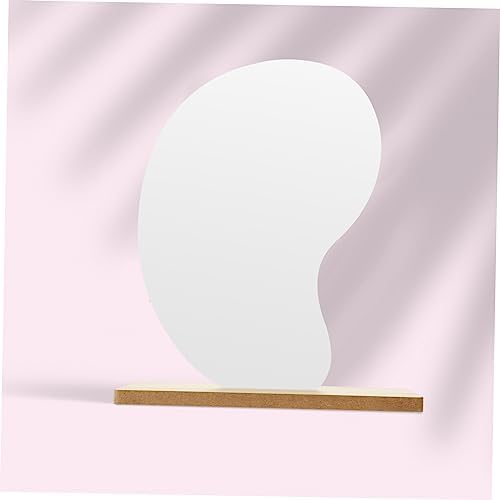 LIFKOME Aesthetic Movable Makeup Mirror with Wooden Stand 1