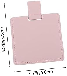 Ipetboom Portable Stainless Steel Makeup Mirror with Leather Cover 1