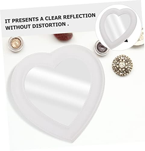 Heart-Shaped Folding Makeup Mirror Set for Bedroom and Living Room