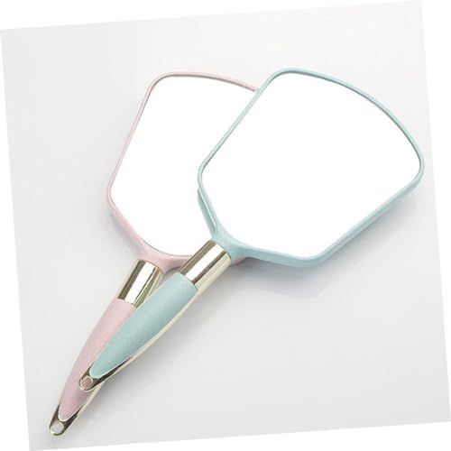 VALICLUD Wall Mounted Handheld Mirror with Ergonomic Handle