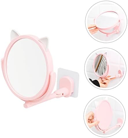 Wall-Mounted Folding Mirror for Bathroom and Vanity Use