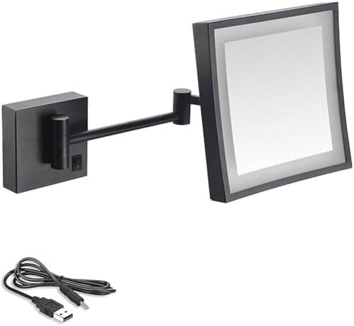 8 Inch Rechargeable LED Makeup Mirror with 3X Magnification