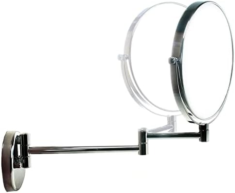 AMHIL Foldable Two-Sided Vanity Mirror Wall Mount