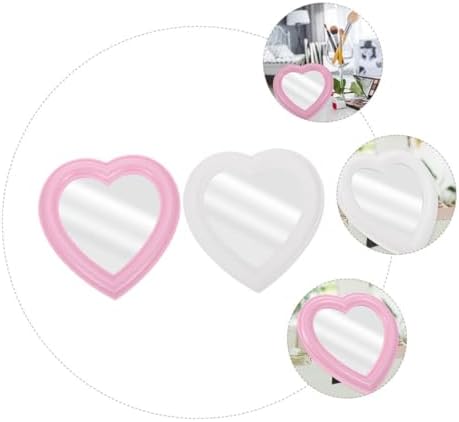 MAGICLULU Heart Shaped Makeup Mirror 2 Pack 1
