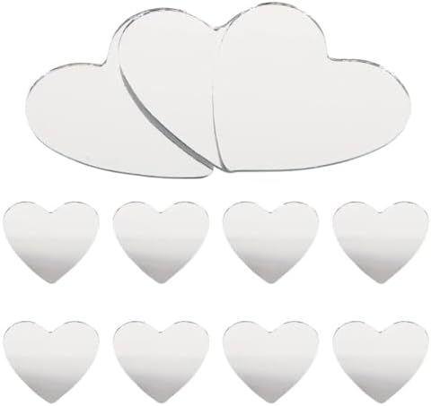 Heart-Shaped DIY Makeup Mirror with Rhinestone Frame 1