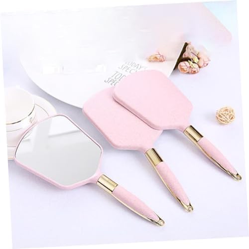Handheld Makeup Mirror with Ergonomic Handle