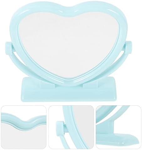 FOMIYES Double-Sided Heart Shaped Vanity Mirror