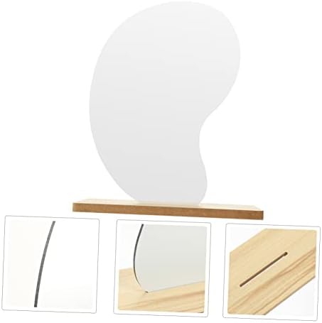 ERINGOGO Desktop Makeup Mirror with Wooden Base
