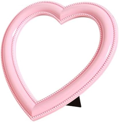 Heart Shaped Makeup Mirror Wall and Table Top Mount