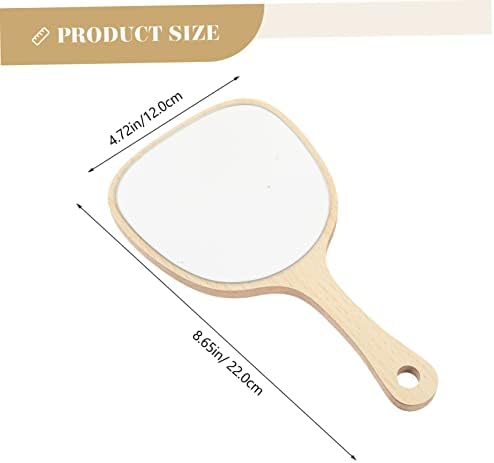 NOLITOY Wooden Makeup Mirror Portable for Travel and Salon Use