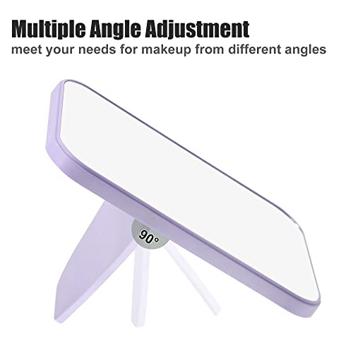 VOCOSTE Foldable HD Square Makeup Mirror Purple 8x6 Inch
