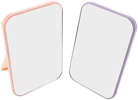 Beaupretty 2Pcs Portable Dual Use Vanity Mirror