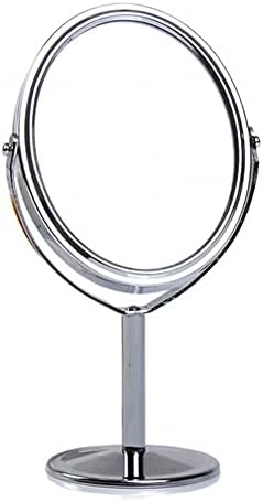 360 Degree Rotatable Double-Sided Makeup Mirror with 2x Magnifying Glass
