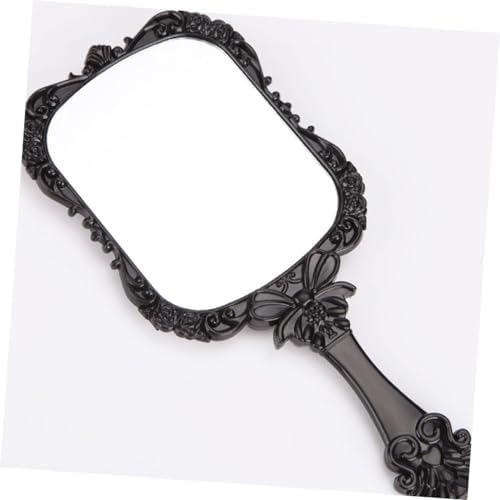 DOITOOL 2pcs Square Travel Beauty Mirror with Butterfly Carving