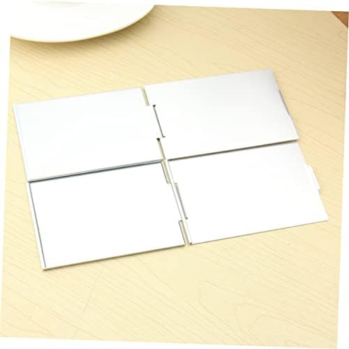 BESTYASH 2pcs Ultra Thin Aluminum Makeup Mirrors