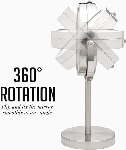 OVENTE 6 Lighted Makeup Mirror with Dual Magnification