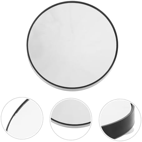 OUNONA 10x Magnifying Mirror with Suction Cups Black