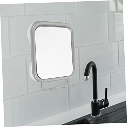 Yardwe Hook Vanity Mirror for Shower Shaving Anti Fog Mirror