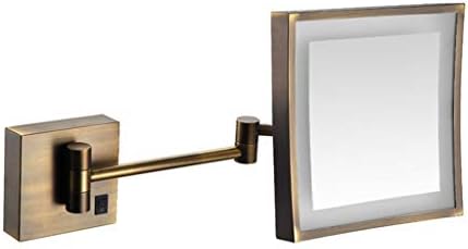 DEIHGE Cosmetic Mirror Wall Mounted LED Makeup Vanity Mirror Extendable