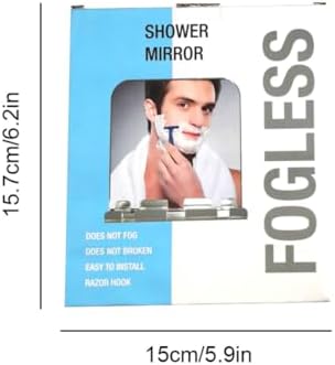 BEAHING Anti-Fog Shaving Mirror with Razor Hook